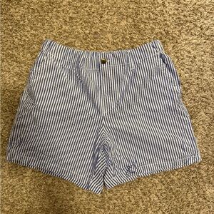 Old Navy Blue and White Striped Women's Bermudas